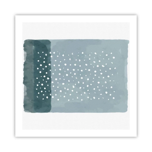 Plakat - Dyrket i blåt - 60x60 cm