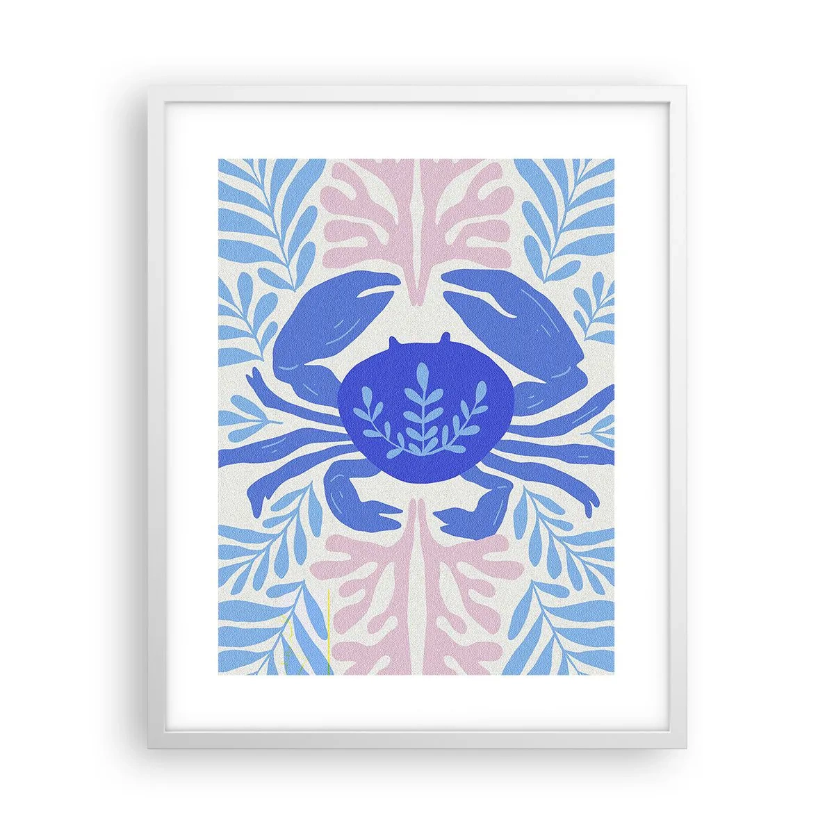 Plakat i hvid ramme - Som en havblomst - 40x50 cm