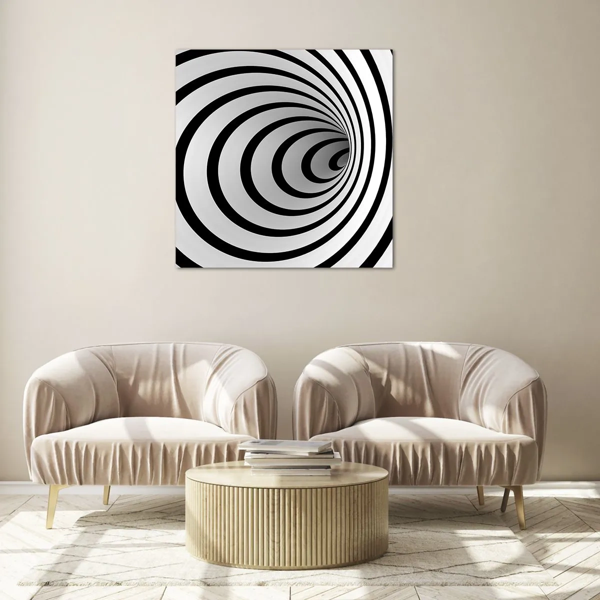 Billede på glas - Kan du heller ikke modstå det? - 70x70 cm