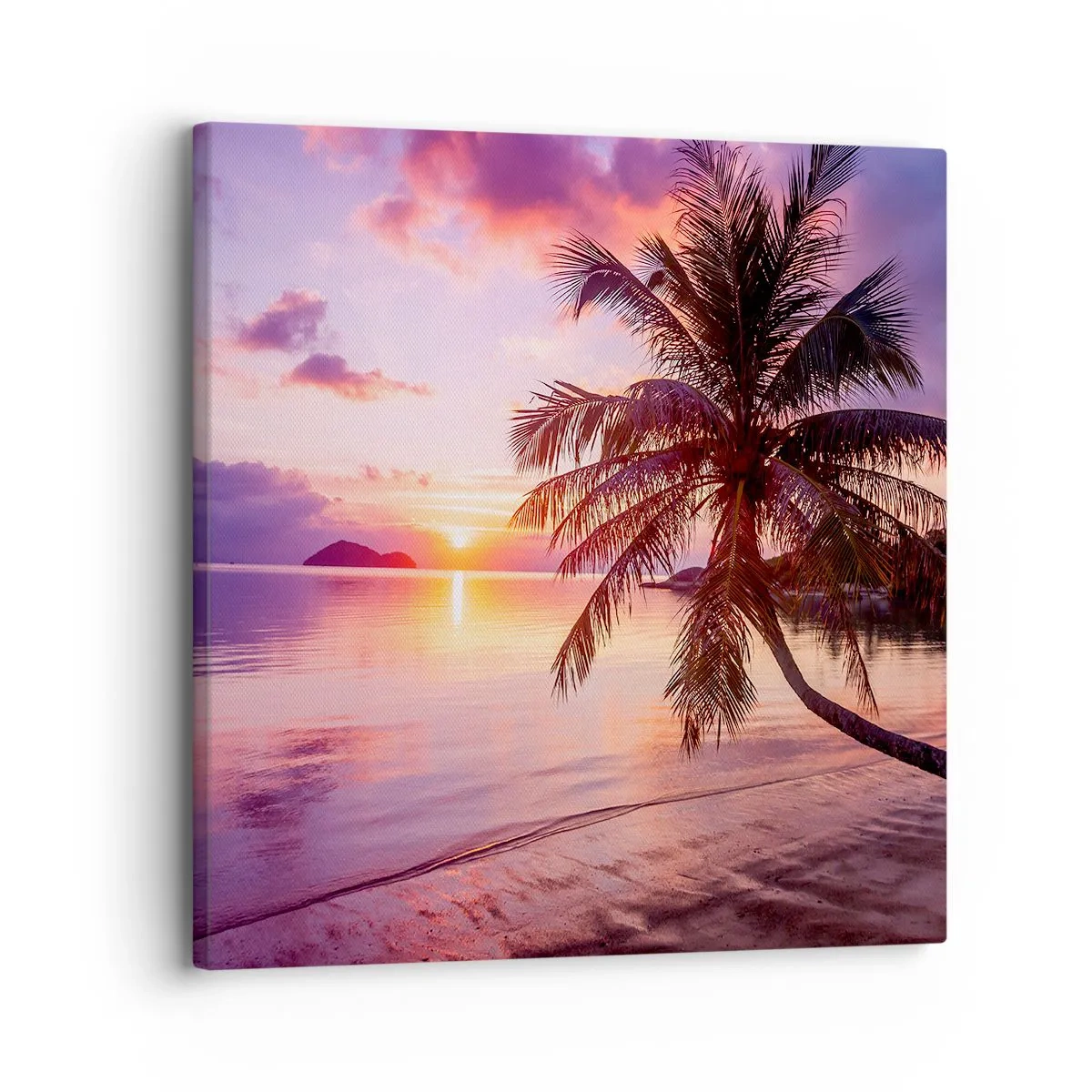 Lærredstryk - Billede på lærred - Lyksalighed hele vejen til horisonten - 30x30 cm