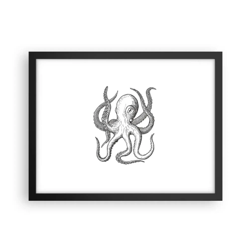 Plakat i sort ramme - Dans med bølger - 40x30 cm