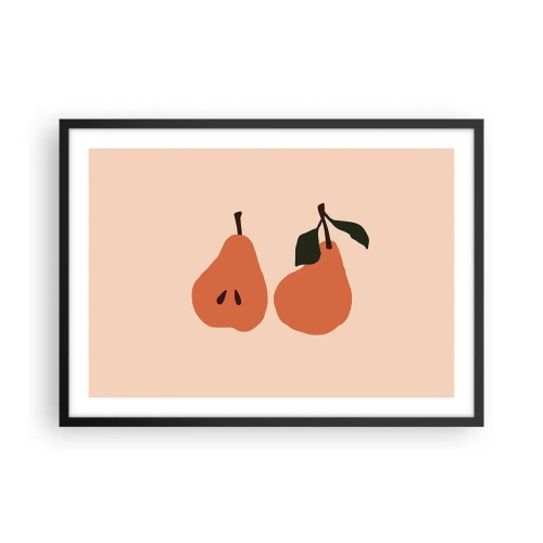 Plakat i sort ramme - Sødmen selv - 70x50 cm