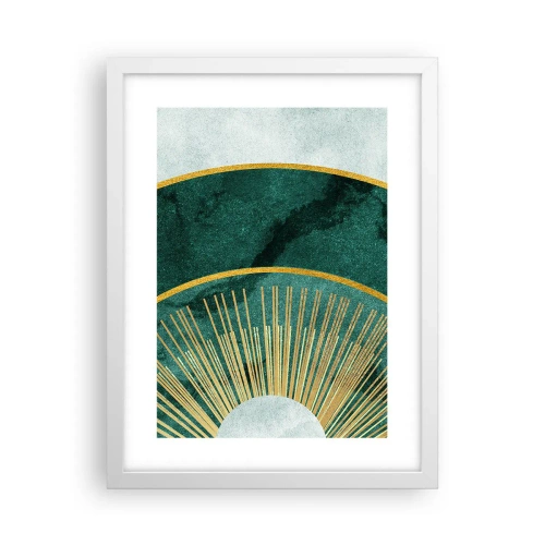 Plakat i hvid ramme - Et anderledes solsystem - 30x40 cm