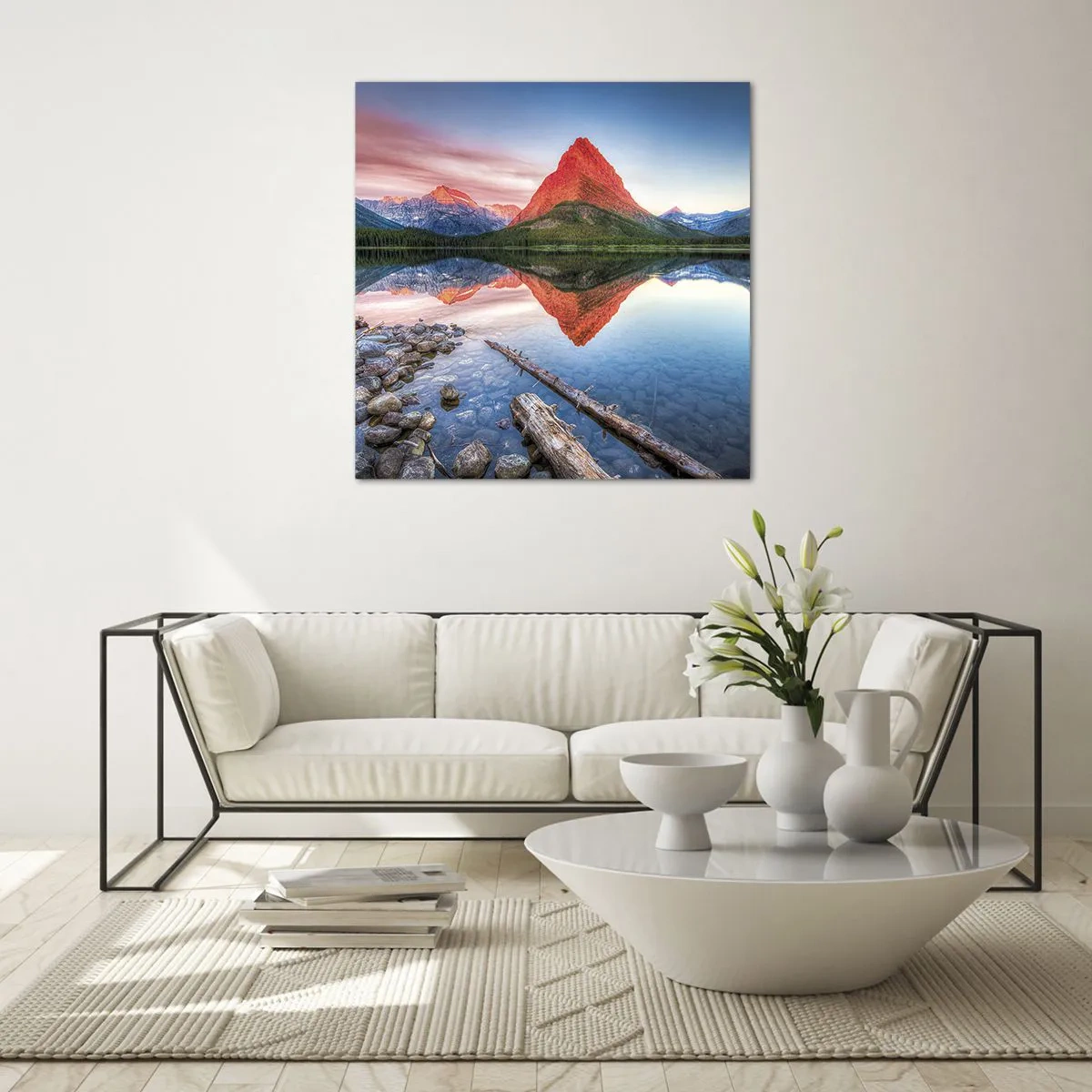 Billede på glas - Varme og kulde - 60x60 cm