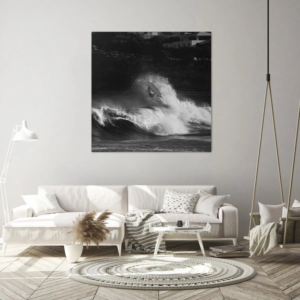 Lærredstryk - Billede på lærred - Udfordring accepteret! - 50x50 cm