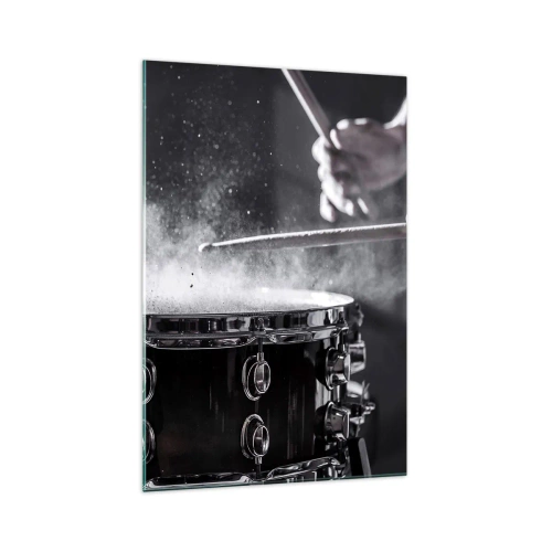 Billede på glas - Musikkens puls - 70x100 cm