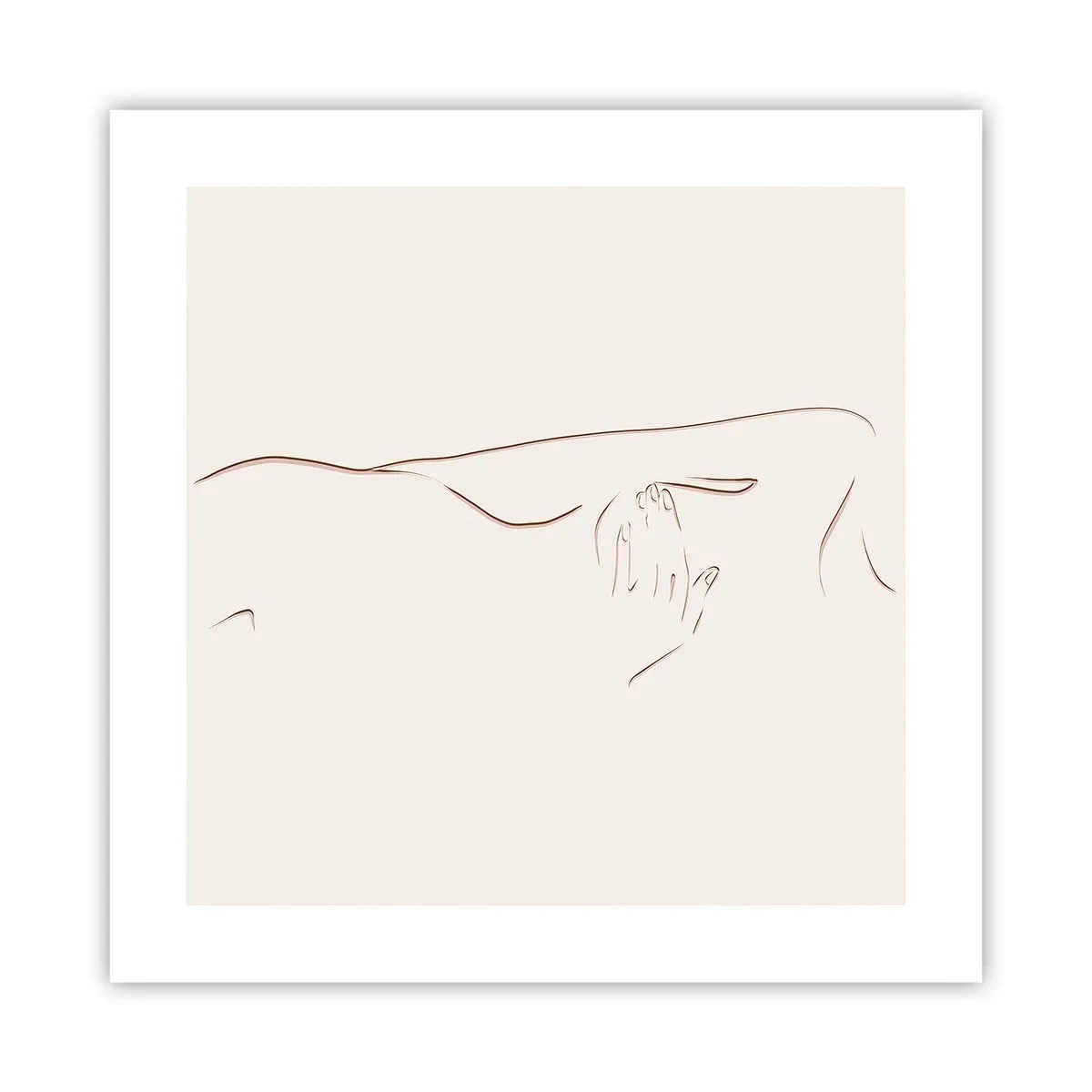 Plakat - Begærets form - 40x40 cm