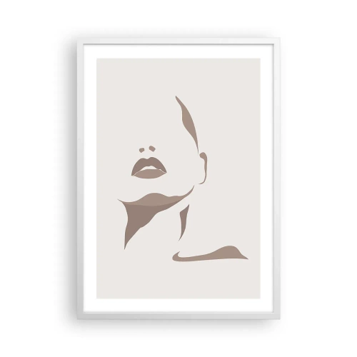 Plakat i hvid ramme - Skabt af lys og skygge - 50x70 cm