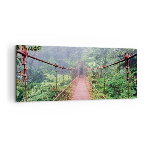 Lærredstryk - Billede på lærred - Ophængt over kronerne - 100x40 cm