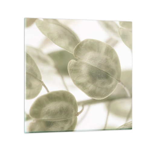 Billede på glas - I begyndelsen var der blade... - 30x30 cm