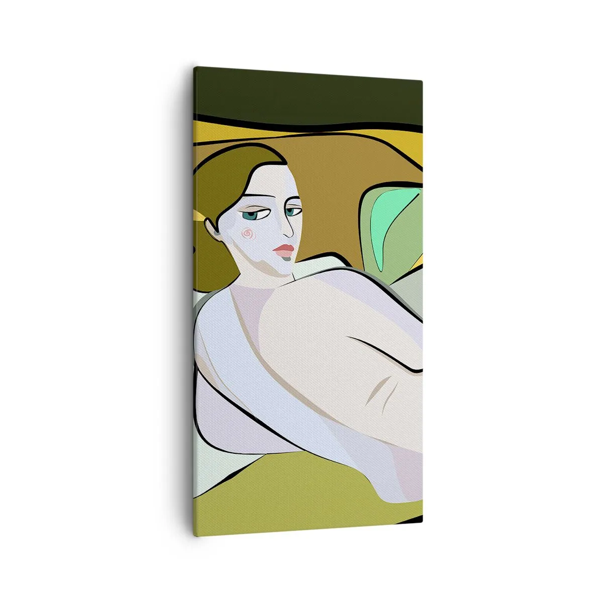 Lærredstryk - Billede på lærred - Intimt portræt - 55x100 cm