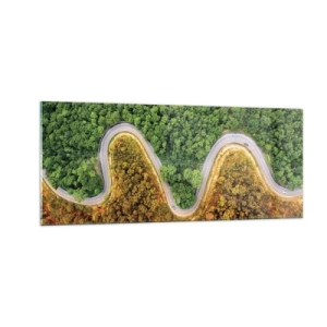 Billede på glas - Grænser og gennembrud - 100x40 cm