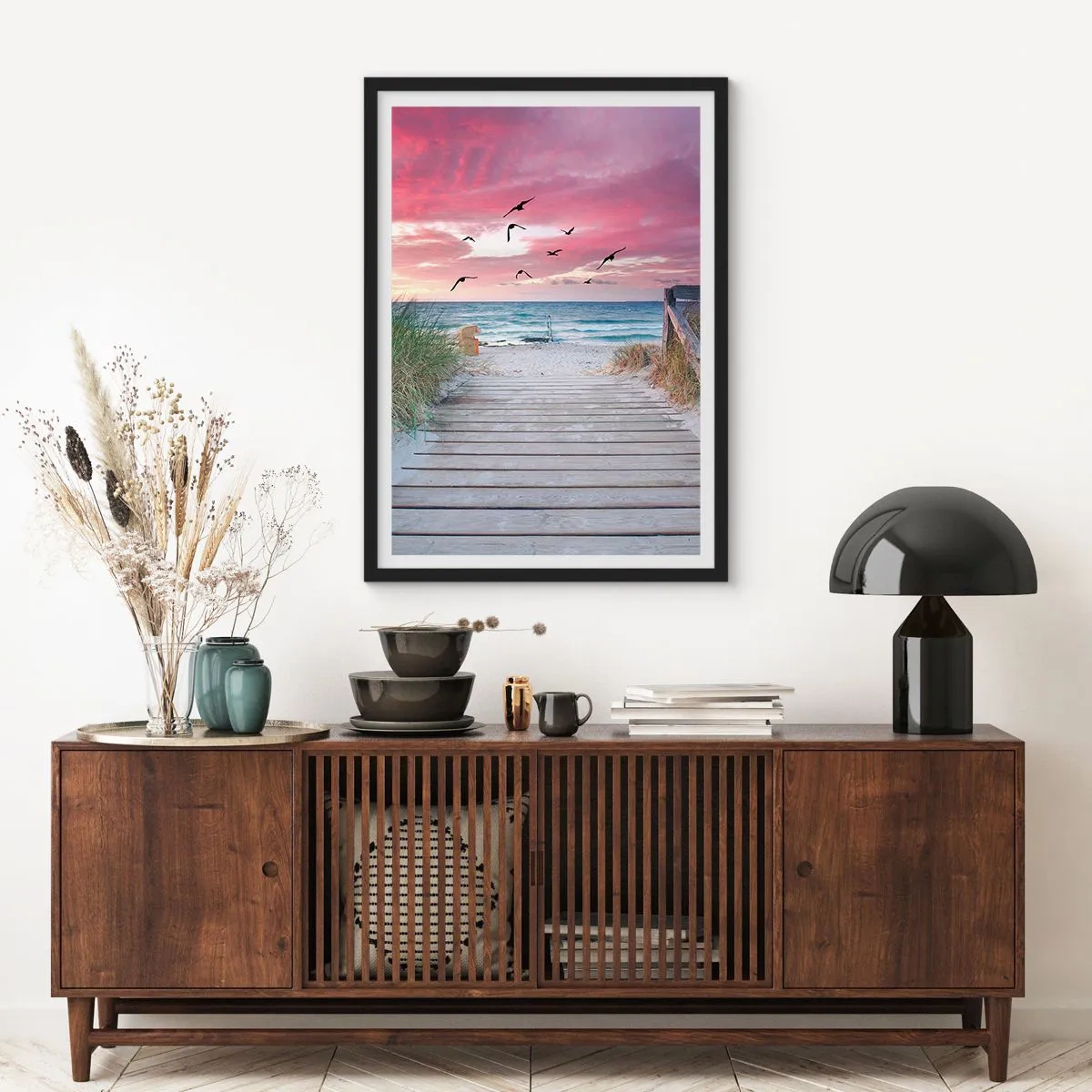 Plakat i sort ramme - Baltisk indtryk - 50x70 cm