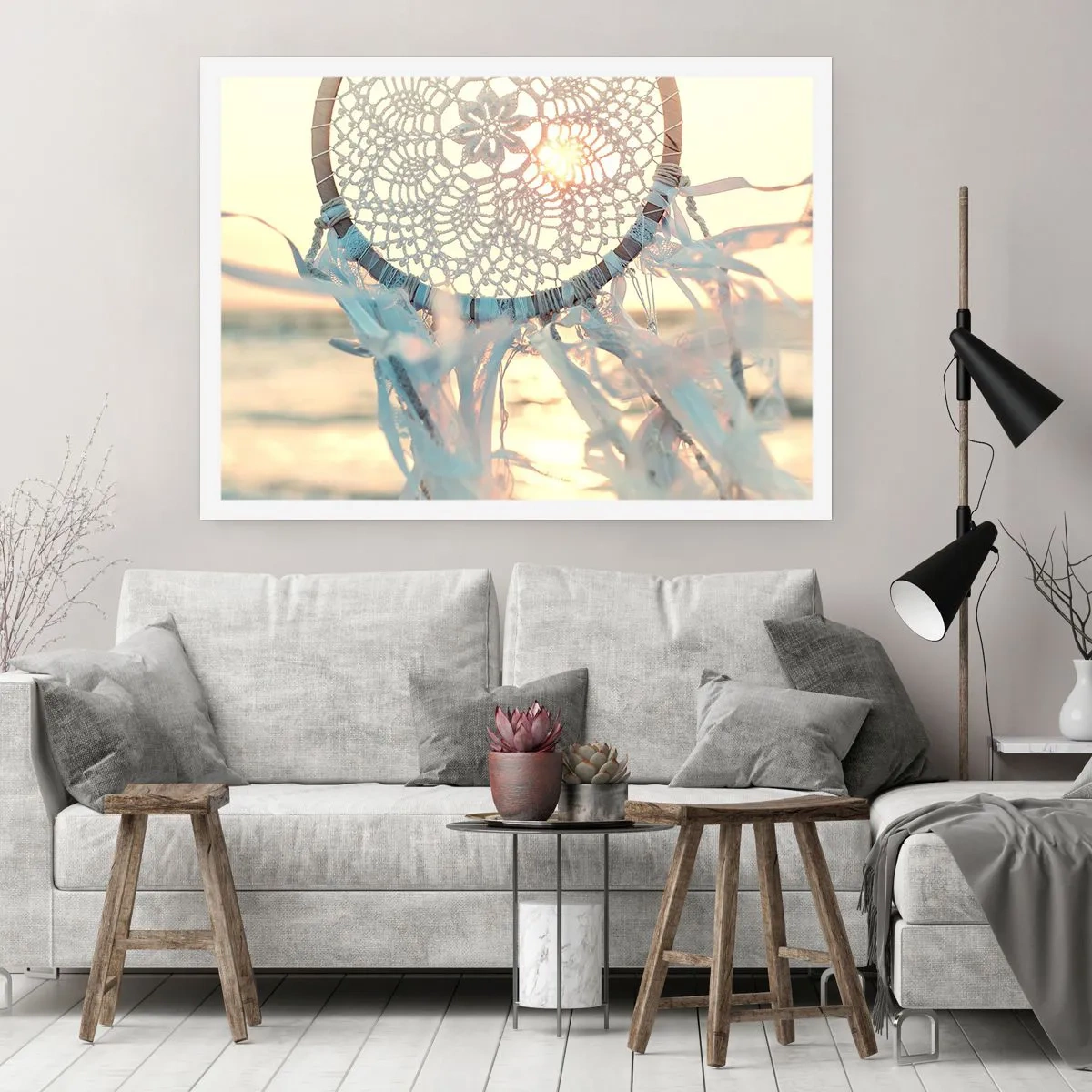 Plakat - Totem med blonder - 100x70 cm