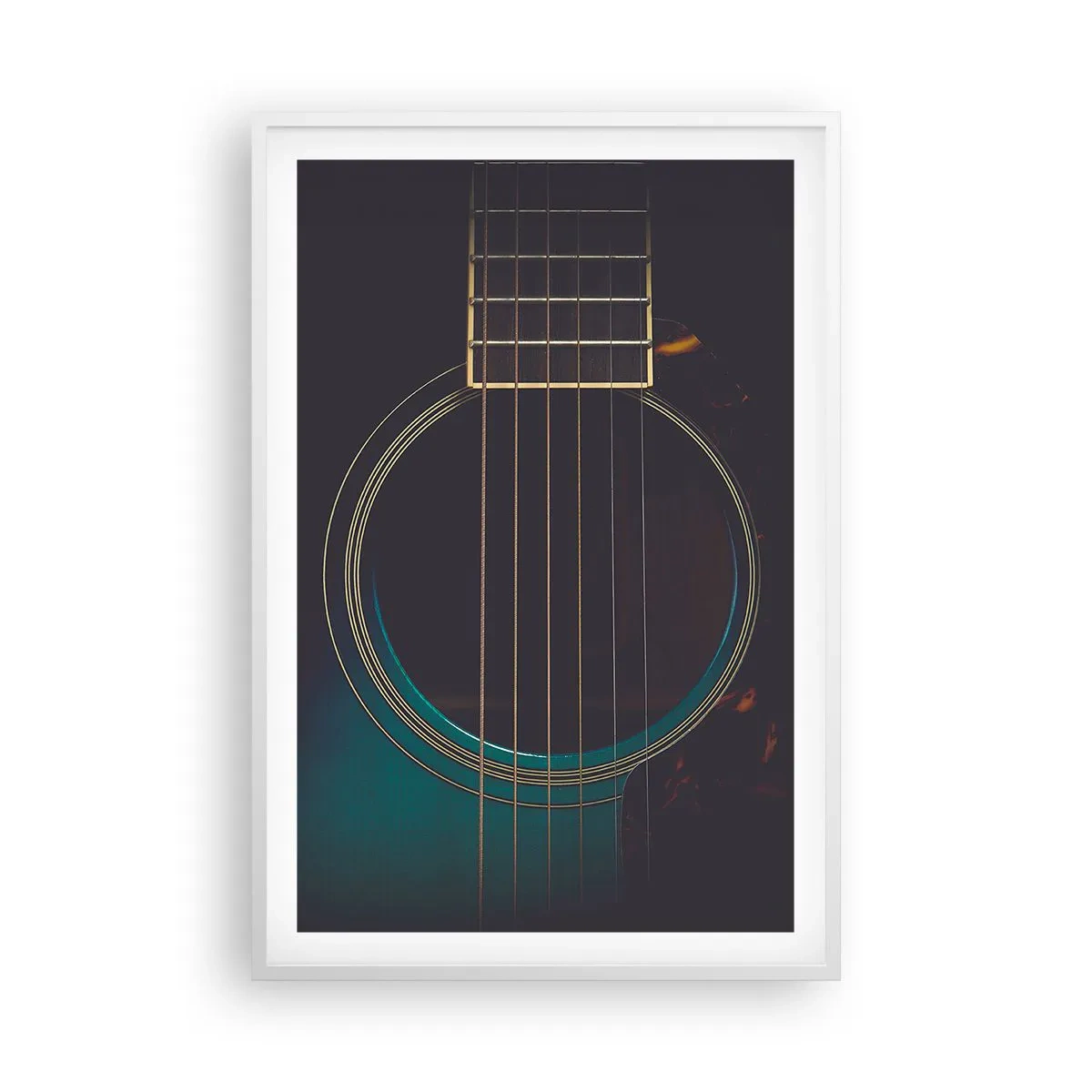 Plakat i hvid ramme - Et øjeblik før det lyder - 61x91 cm