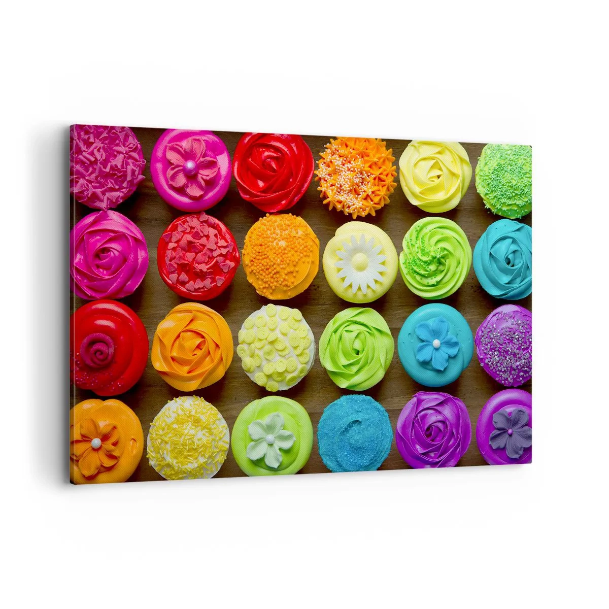 Lærredstryk - Billede på lærred - Alle er forskellige - alle er lækre - 120x80 cm