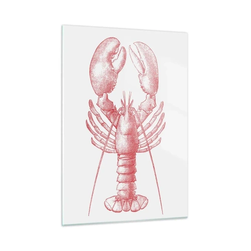 Billede på glas - Hummer, der er Homer værdig - 50x70 cm