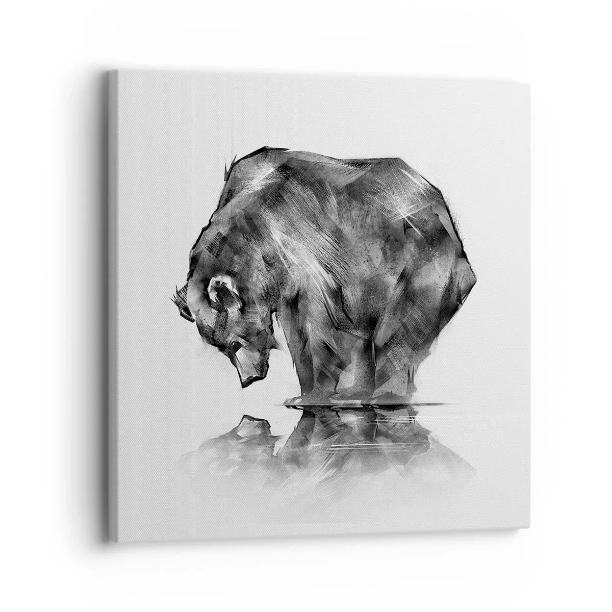 Lærredstryk - Billede på lærred - Dejligt at se nogen tæt på - 30x30 cm