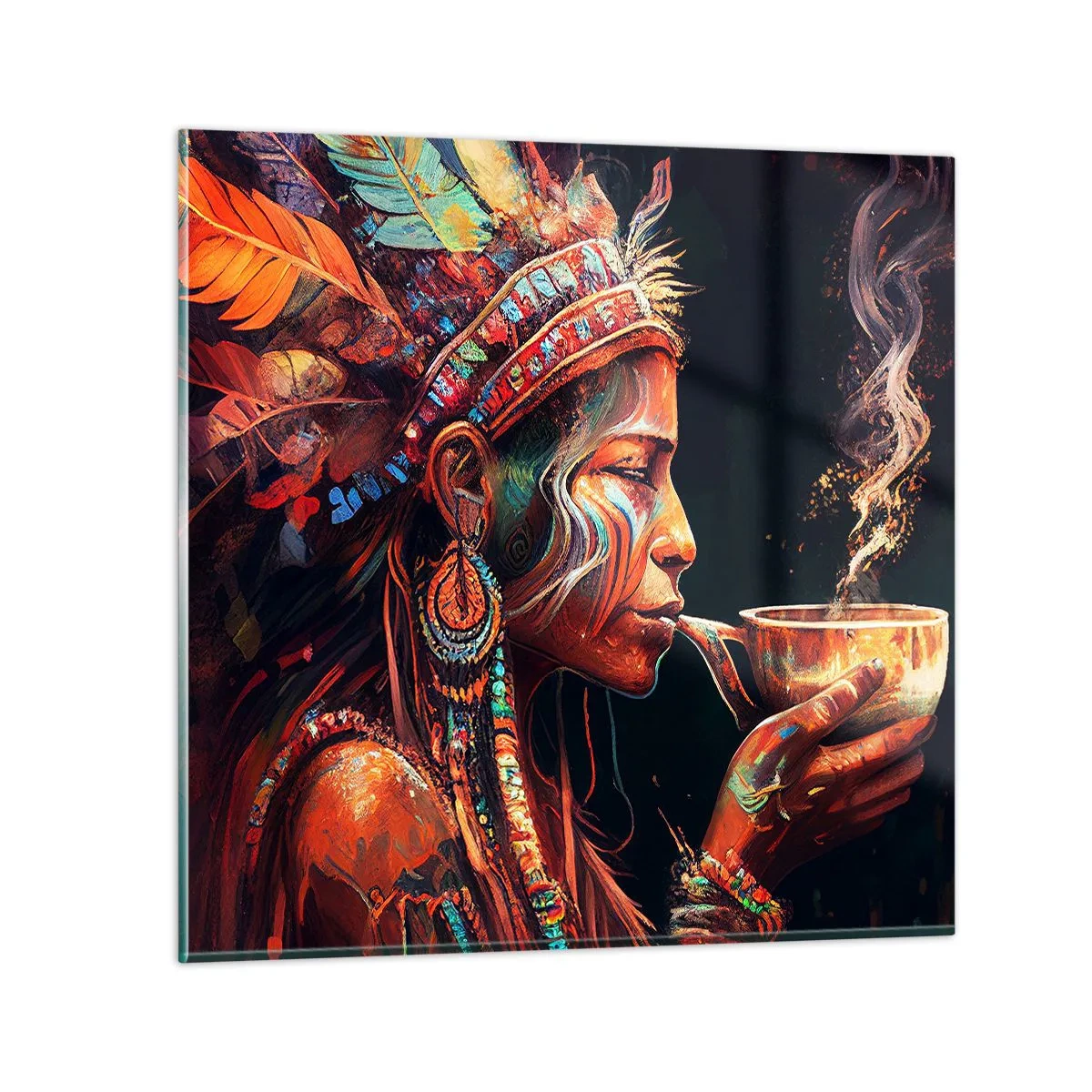 Billede på glas - Et magisk ritual - 60x60 cm