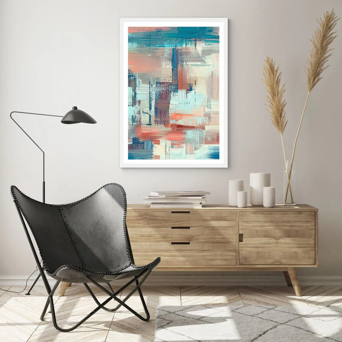 Plakat i hvid ramme - At nå lyset - 30x40 cm
