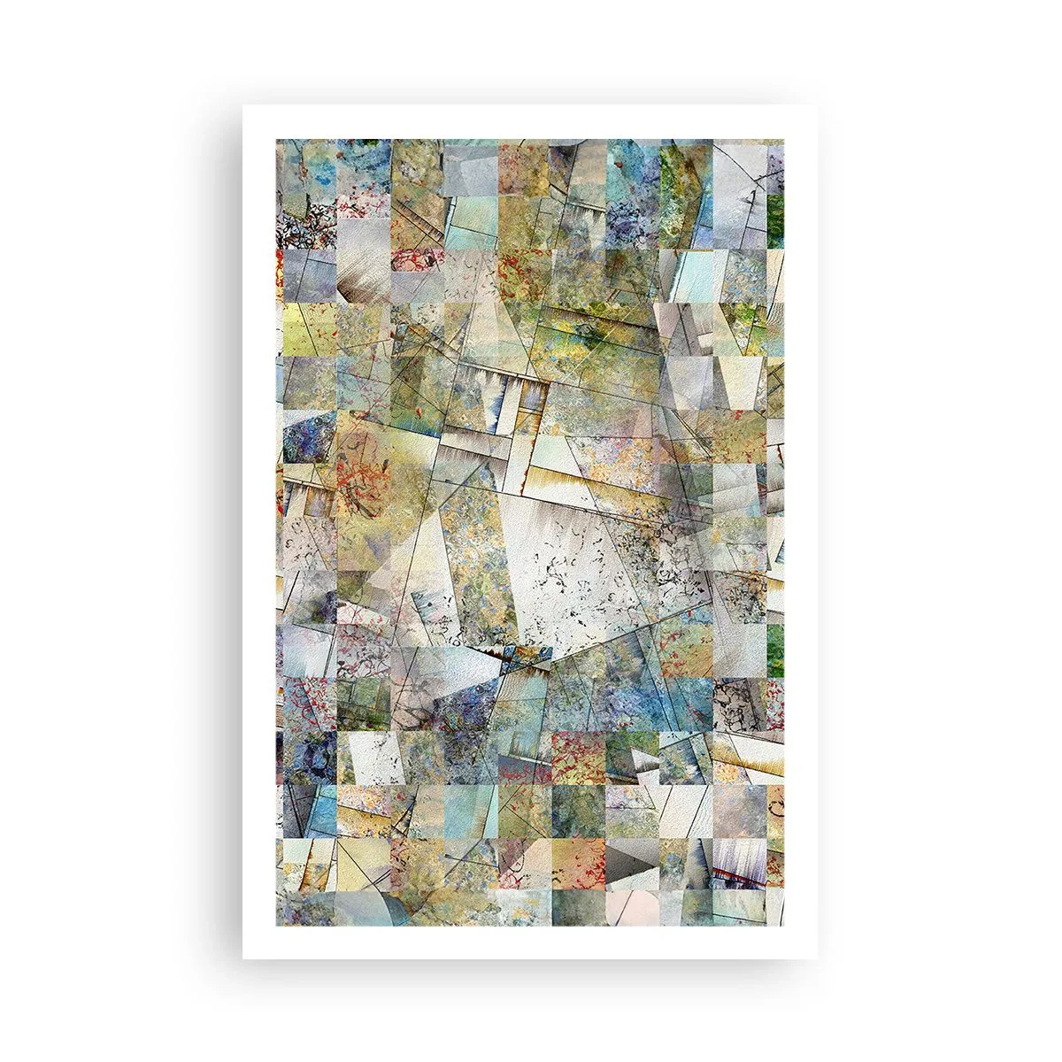 Plakat - Geometrisk ommøblering - 61x91 cm