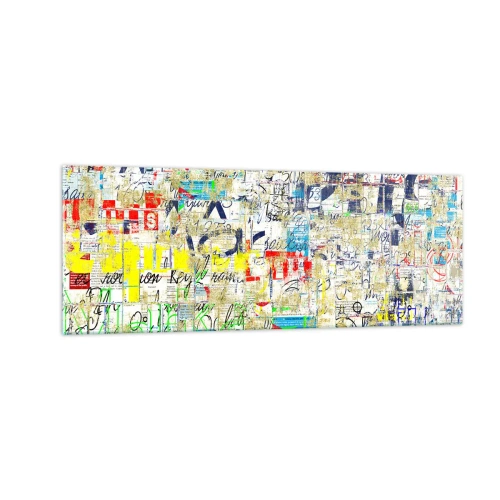 Billede på glas - Simpelthen en fryd for øjet - 140x50 cm