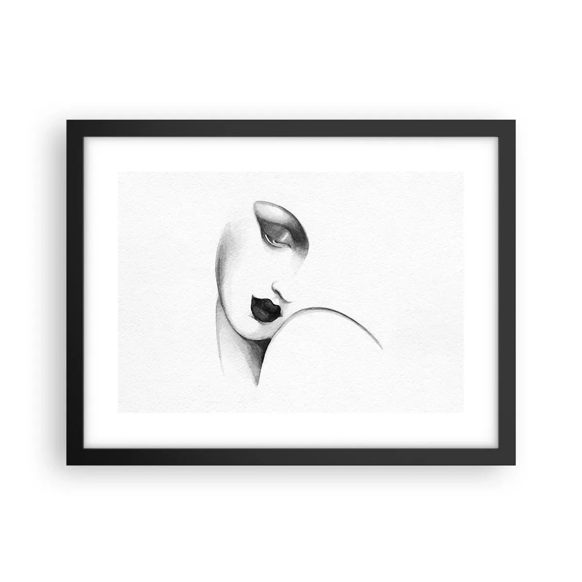 Plakat i sort ramme - I Lempickas stil - 40x30 cm