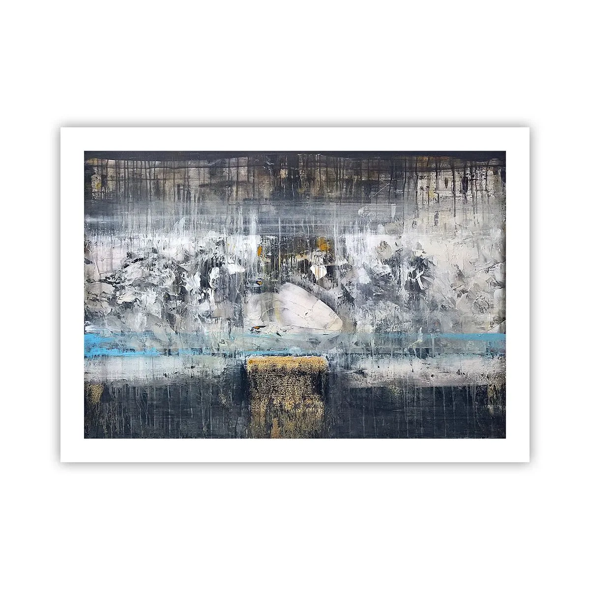 Plakat - Som på is, som på fortovet - 70x50 cm