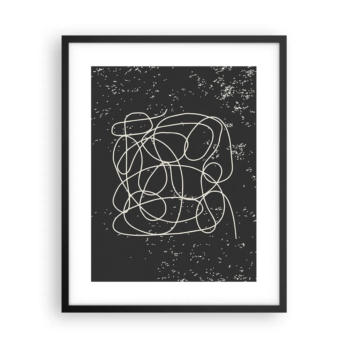 Plakat i sort ramme - Vandrende tanker - 40x50 cm