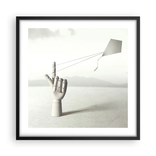 Plakat i sort ramme - Styrkeprøve - 50x50 cm