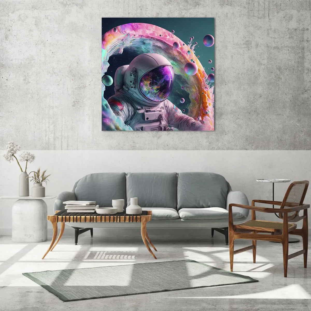 Billede på glas - Stjerneport - 30x30 cm