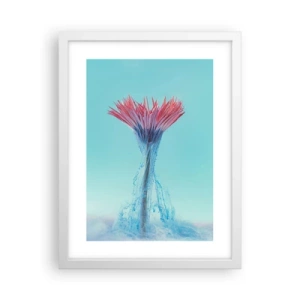 Plakat i hvid ramme - I en nærende omfavnelse - 30x40 cm