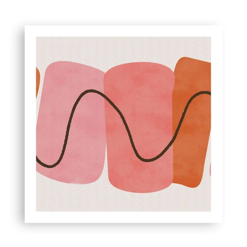 Plakat - Formernes blide bevægelse - 60x60 cm