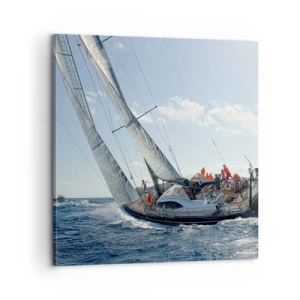 Lærredstryk - Billede på lærred - Må den bedste vinde - 60x60 cm