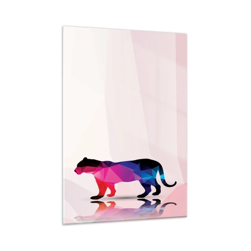 Billede på glas - Diamant panter - 50x70 cm