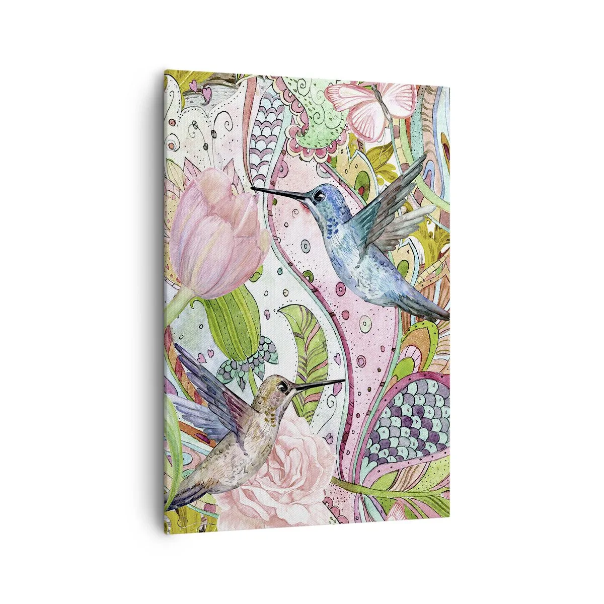 Lærredstryk - Billede på lærred - Forviklet i vinstokkene - 70x100 cm