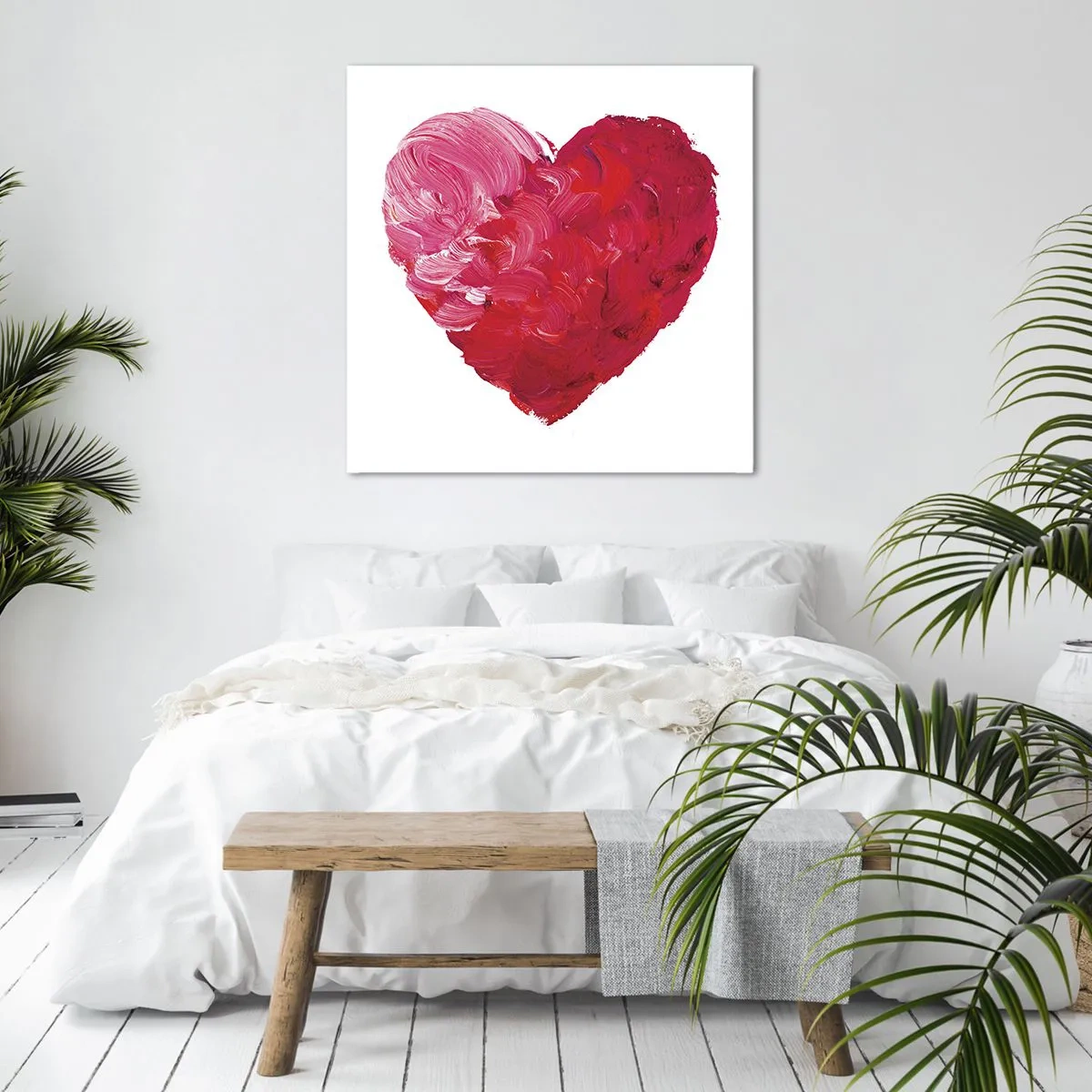 Lærredstryk - Billede på lærred - All you need is love - 40x40 cm