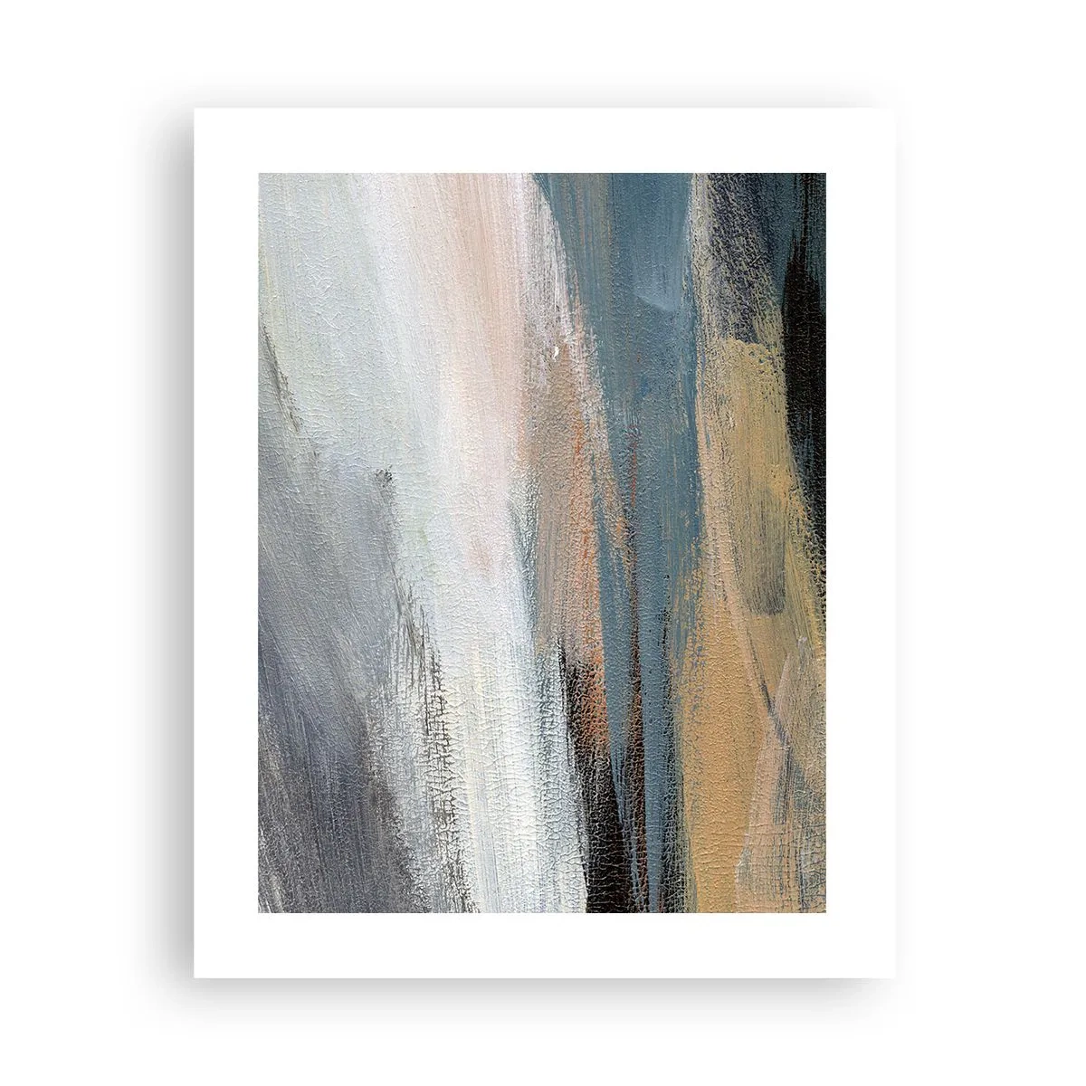 Plakat - Abstraktion: nordligt landskab - 40x50 cm