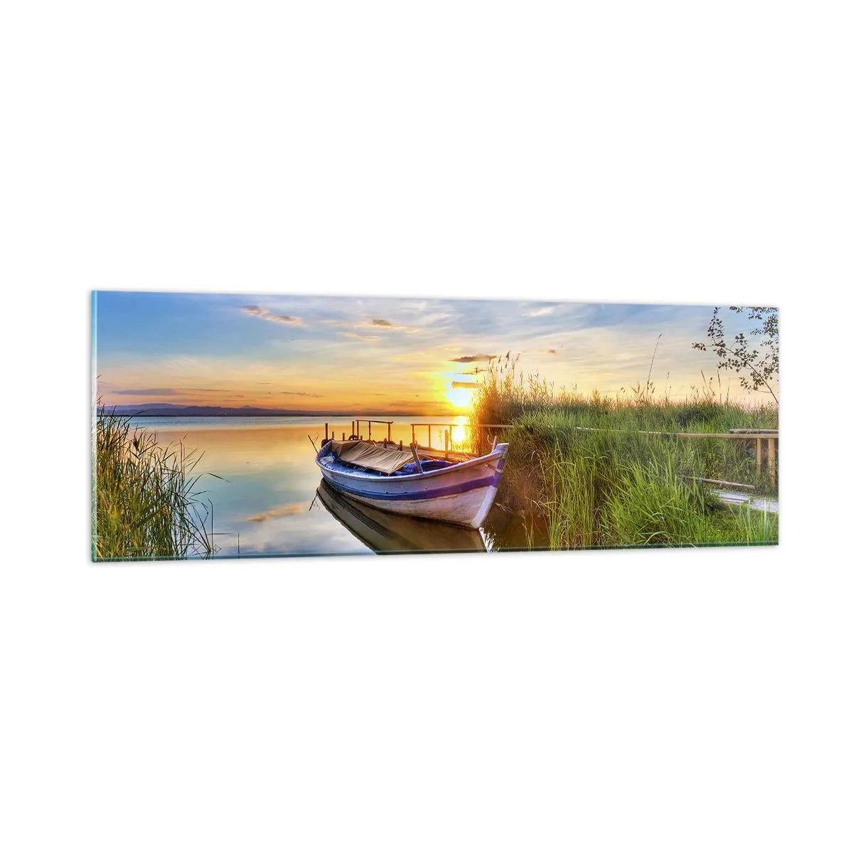 Billede på glas - Bugt med opfyldte drømme - 90x30 cm