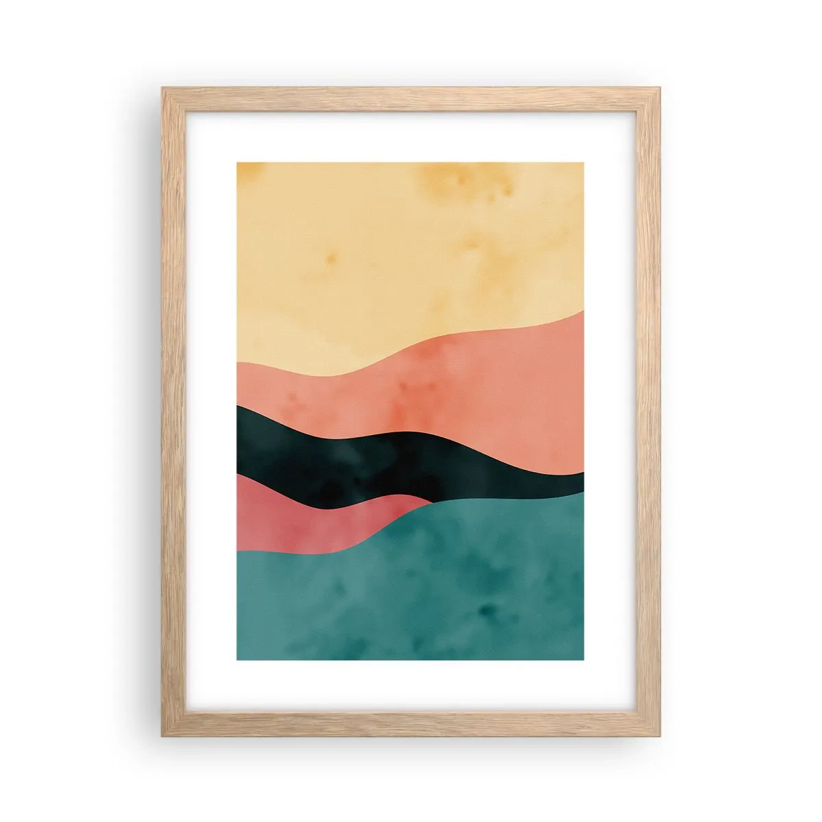 Plakat i ramme af lyst egetræ - Kompatibel manglende overholdelse - 30x40 cm