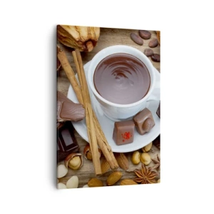 Lærredstryk - Billede på lærred - Fra en eventyrlig chokoladefabrik - 50x70 cm