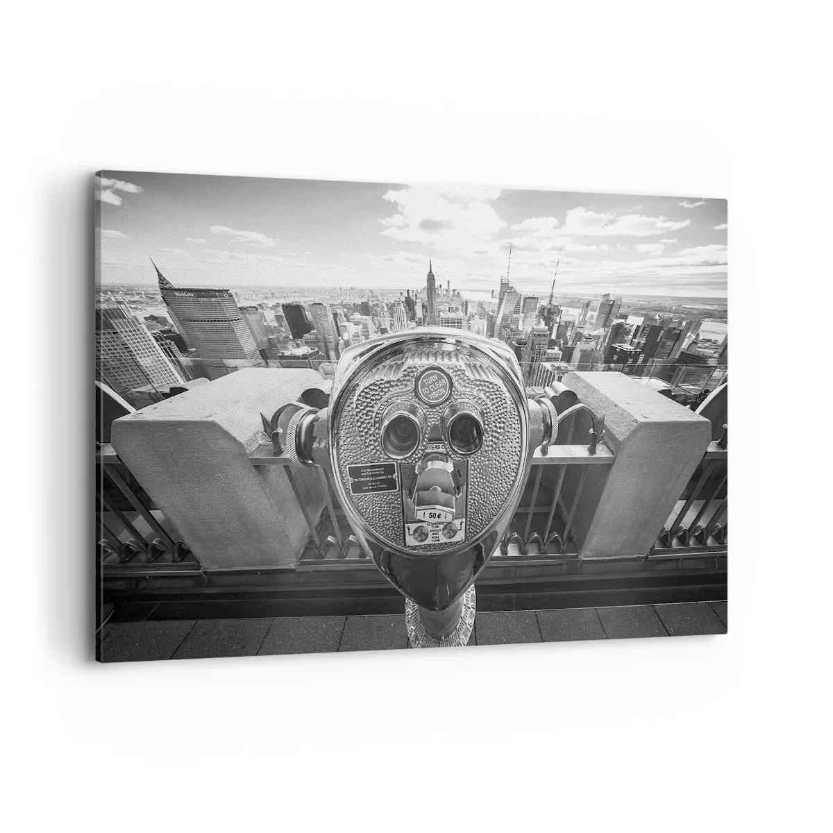 Lærredstryk - Billede på lærred - Byen over byer - 120x80 cm