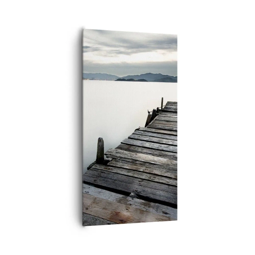 Lærredstryk - Billede på lærred - Fordyb dig i ro og fred - 65x120 cm