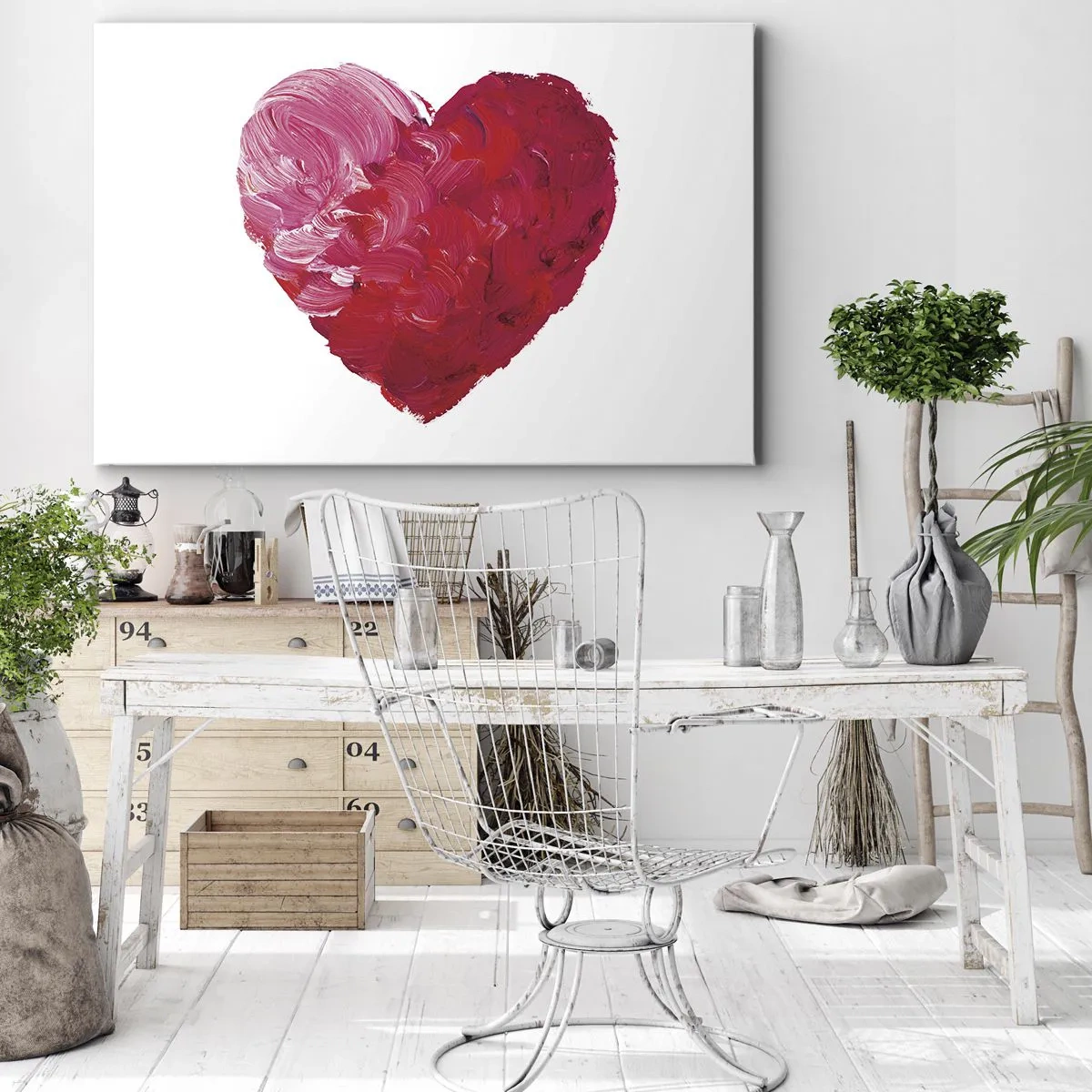 Lærredstryk - Billede på lærred - All you need is love - 100x70 cm