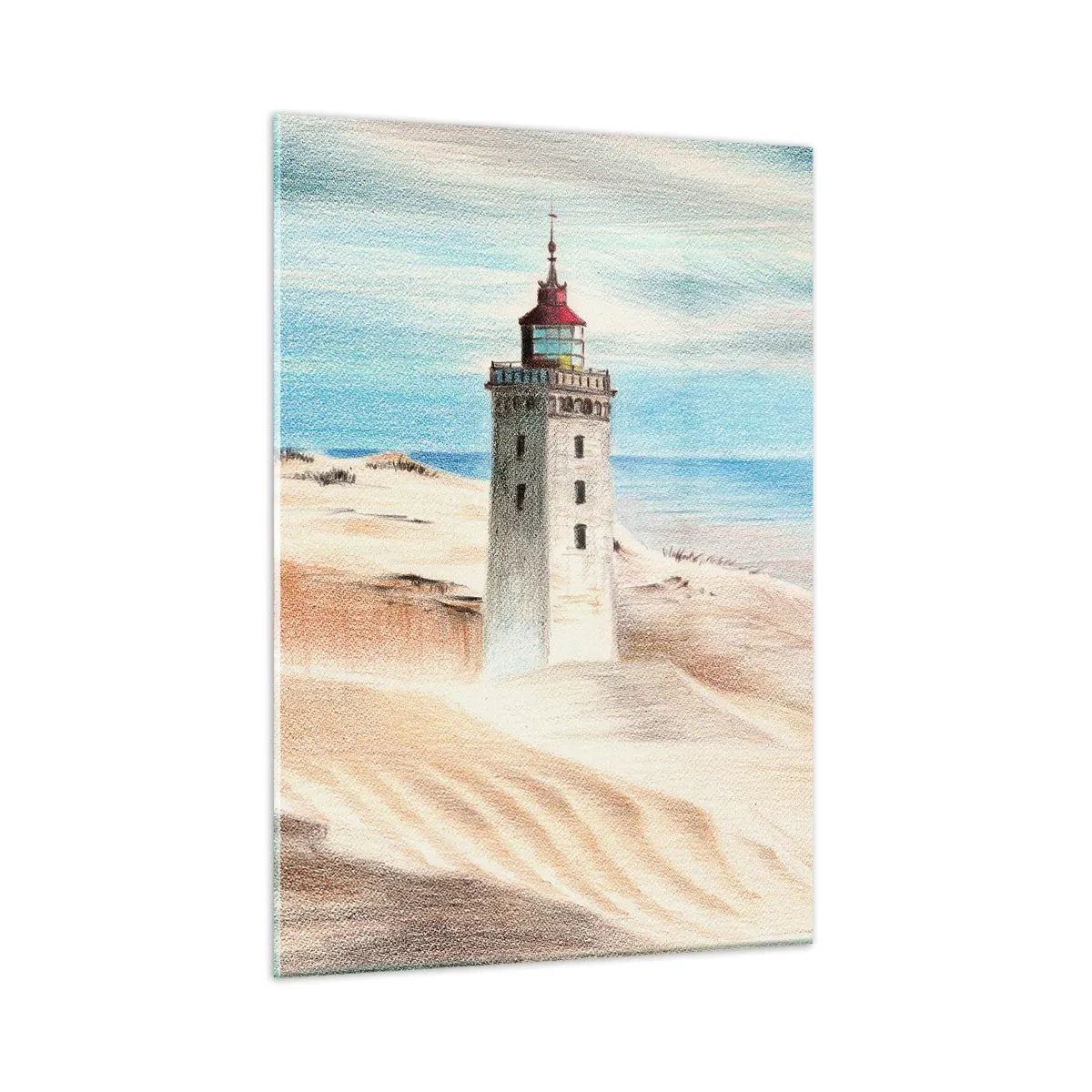 Billede på glas - Altid med blikket rettet mod havet - 50x70 cm