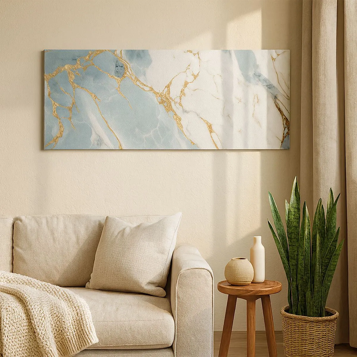 Lærredstryk - Billede på lærred - Rigdom af sten - 100x40 cm