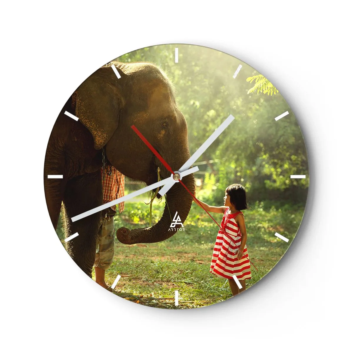 Vægur, Uret - Venskabets kraft - 40x40 cm