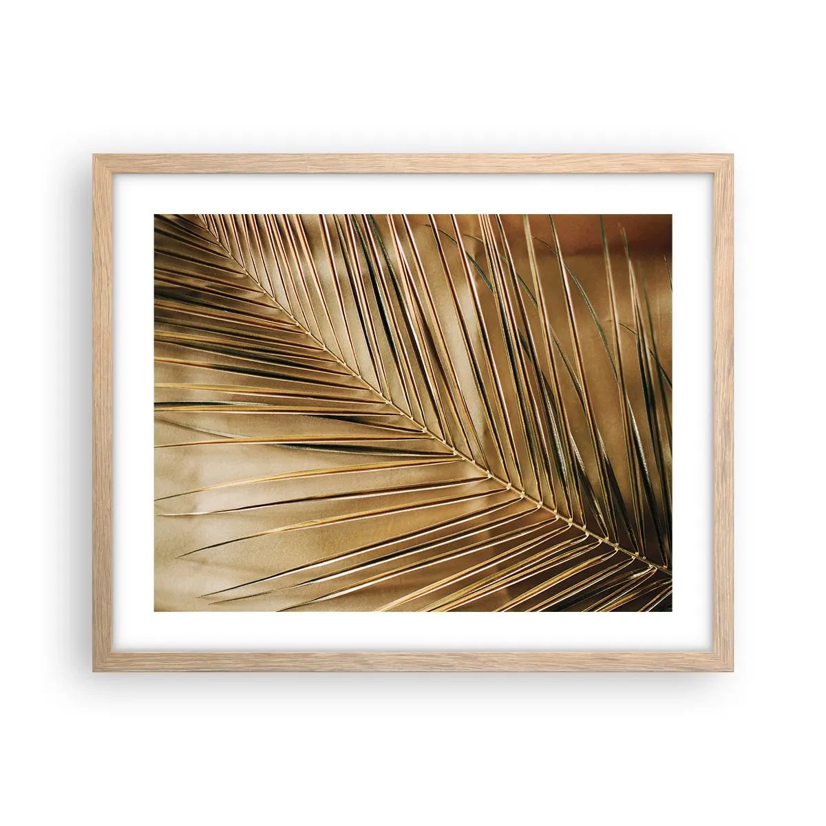 Plakat i ramme af lyst egetræ - Naturlig kolonnade - 50x40 cm