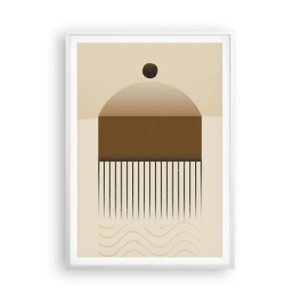 Plakat i hvid ramme - Forskellige stater - 70x100 cm