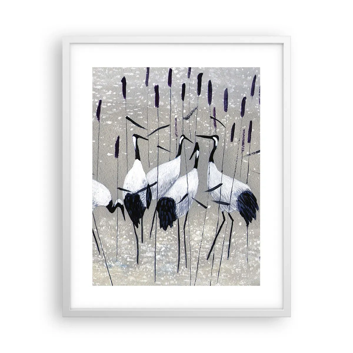 Plakat i hvid ramme - Blandt sine egne - 40x50 cm